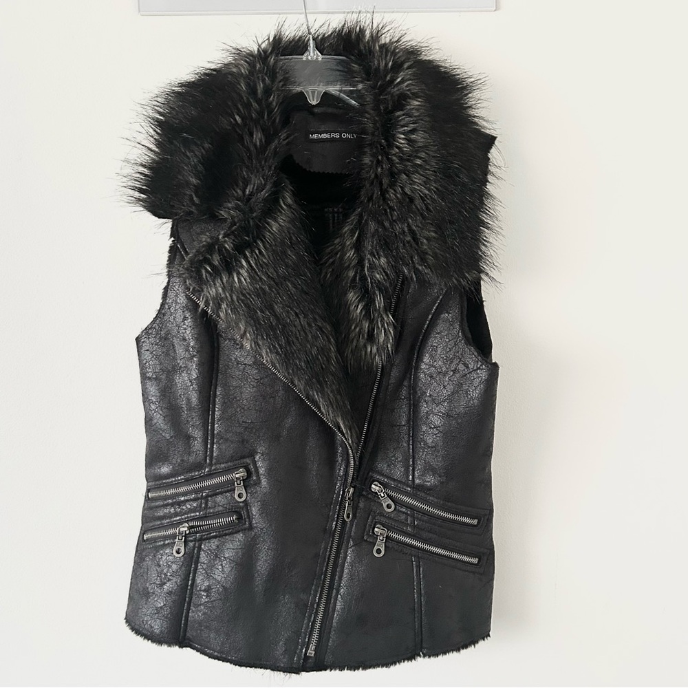 Members Only Faux Fur Vest